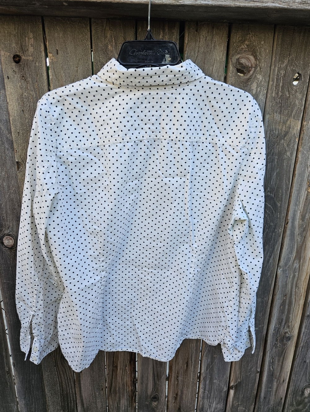 Tommy Hilfiger Polka Dot Button-Up Shirt Women Size XL - Picture 10 of 16